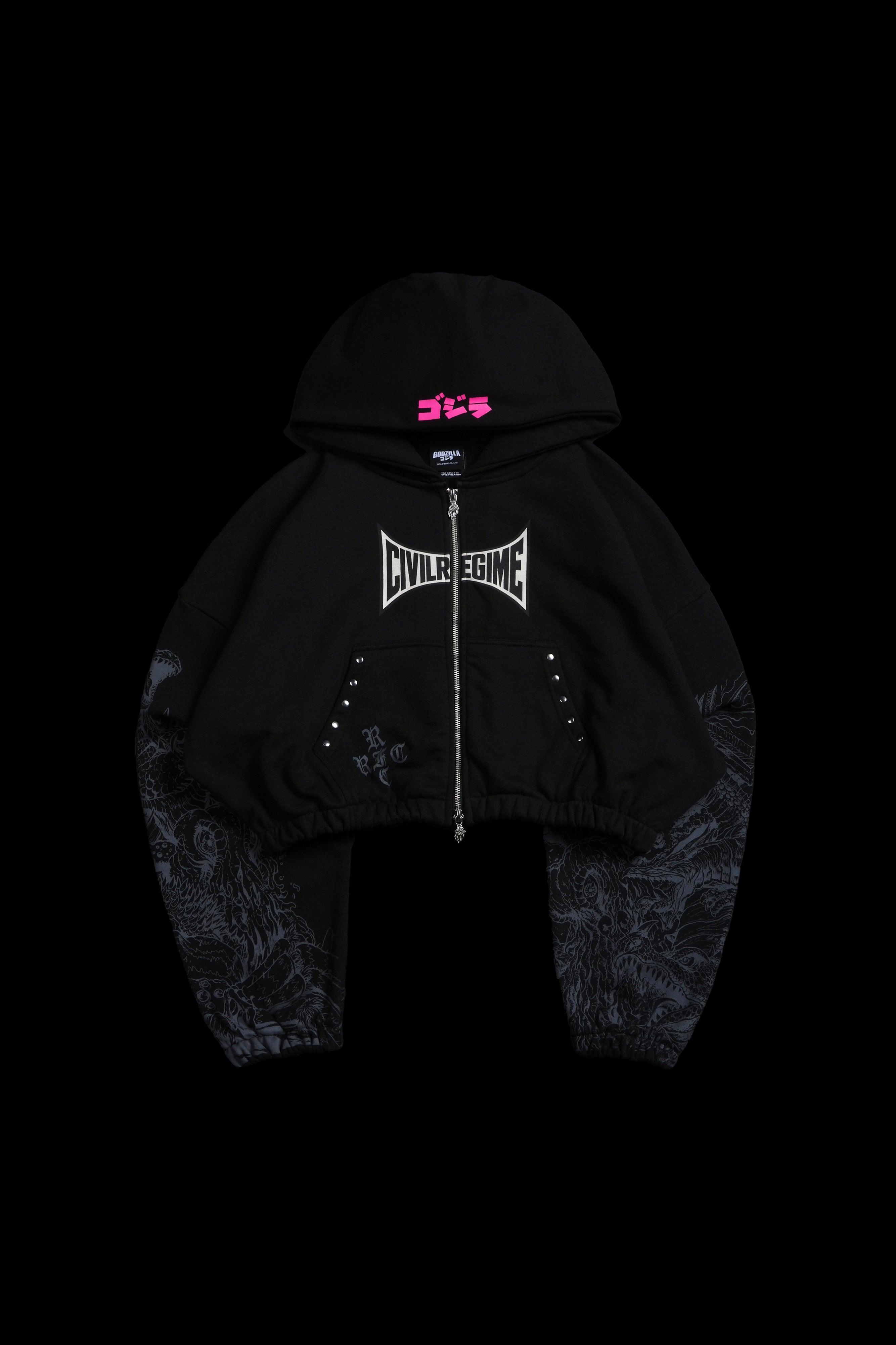Ultimate Destruction Ultra Cropped Hoodie in Black – Civil Regime