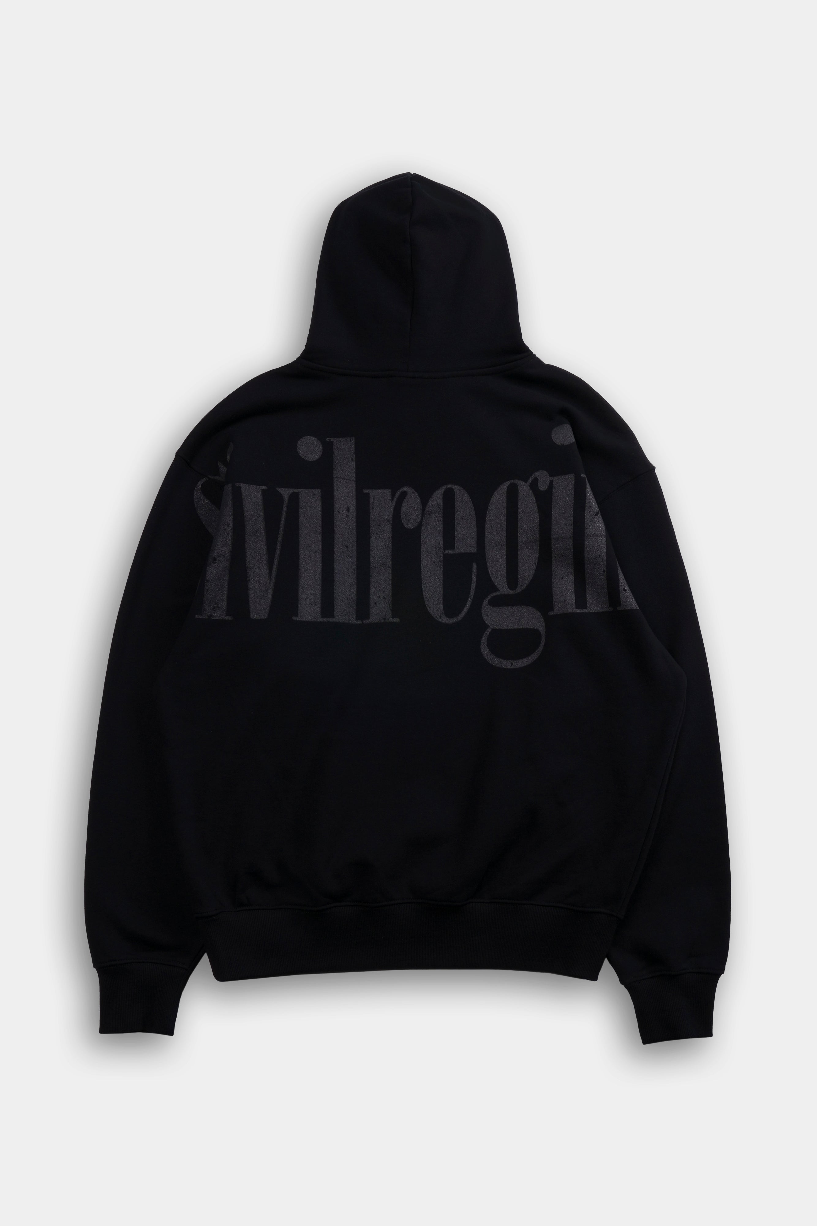 Concrete Snap Hoodie in Black Civil Regime