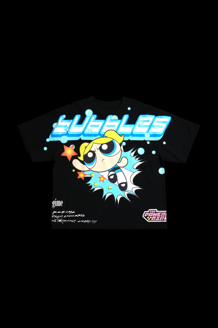 Bubble's Chaos 199X Oversized Tee in Black