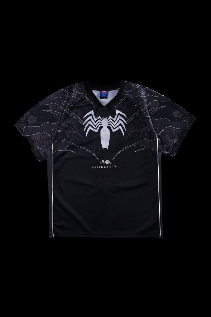 Venom Webs Classic Soccer Jersey in Black
