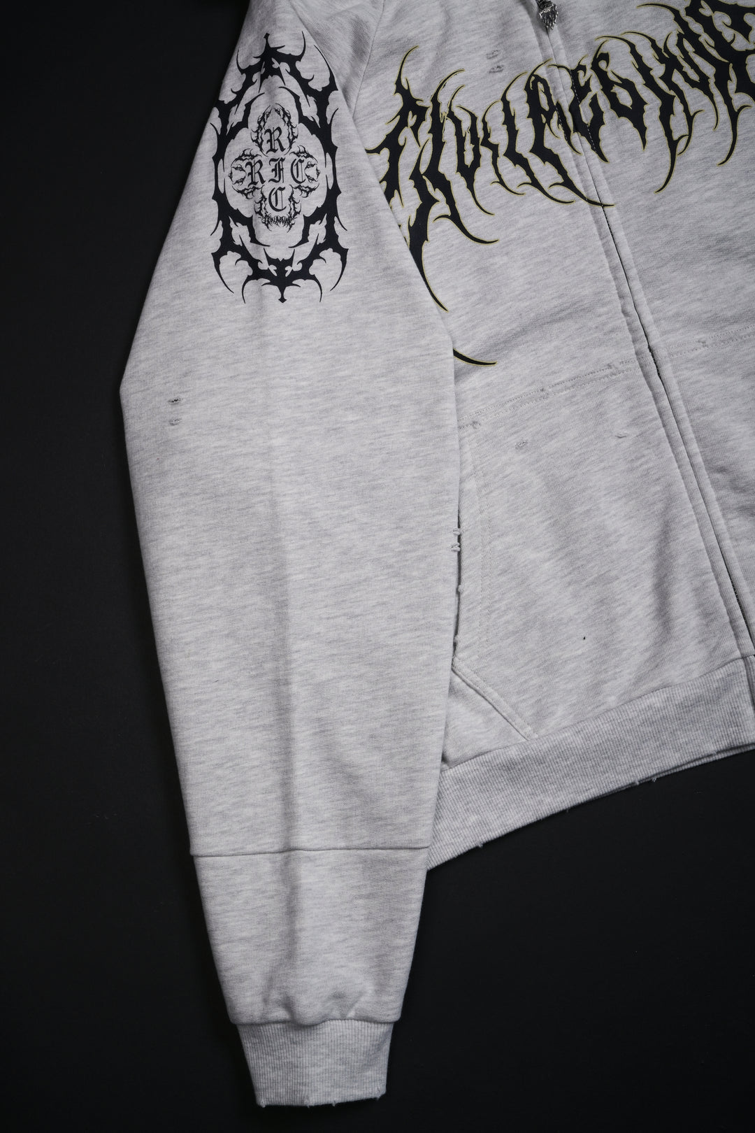 Cursed Energy Destroy Hoodie in Heather Gray