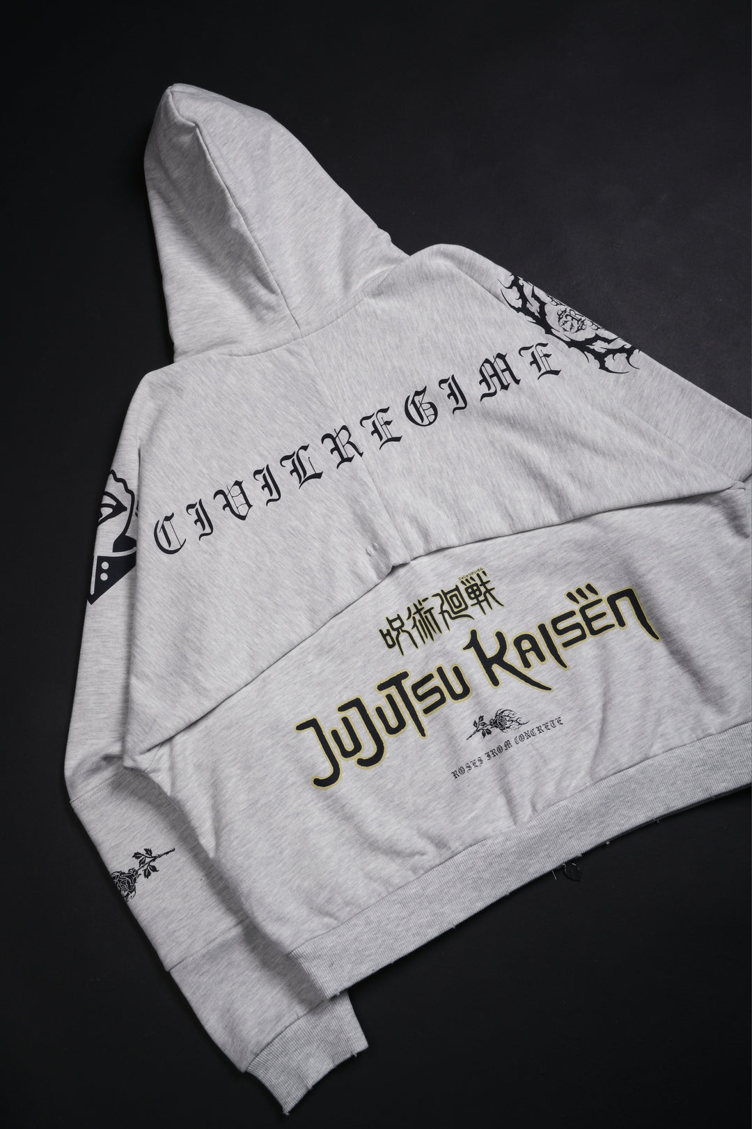 Cursed Energy Destroy Hoodie in Heather Gray