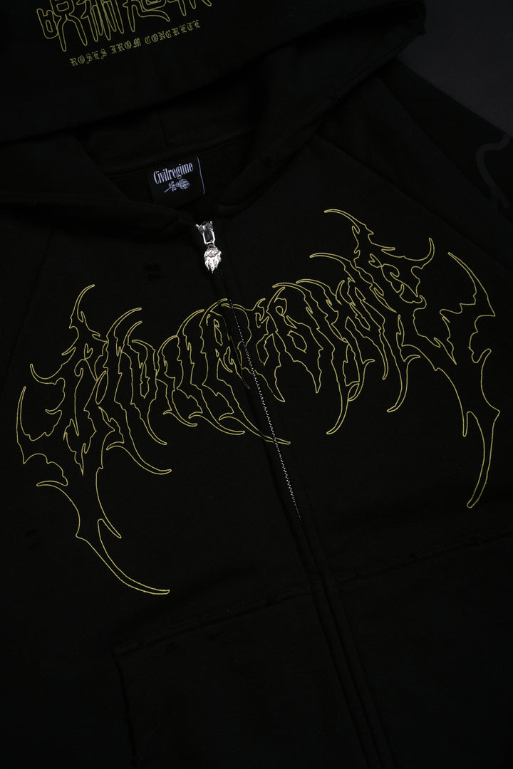 Cursed Night Destroy Hoodie in Black
