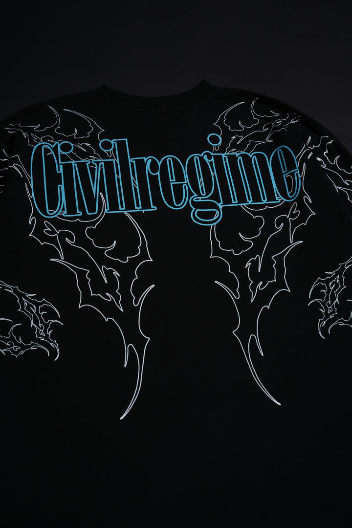 Wrath Of Geto "Side By Side" 199X Oversized Tee in Black