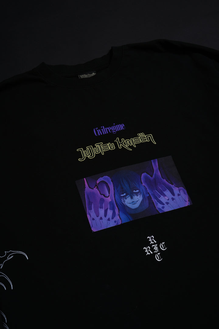 Blood And Soul American Classic Oversized Tee in Black