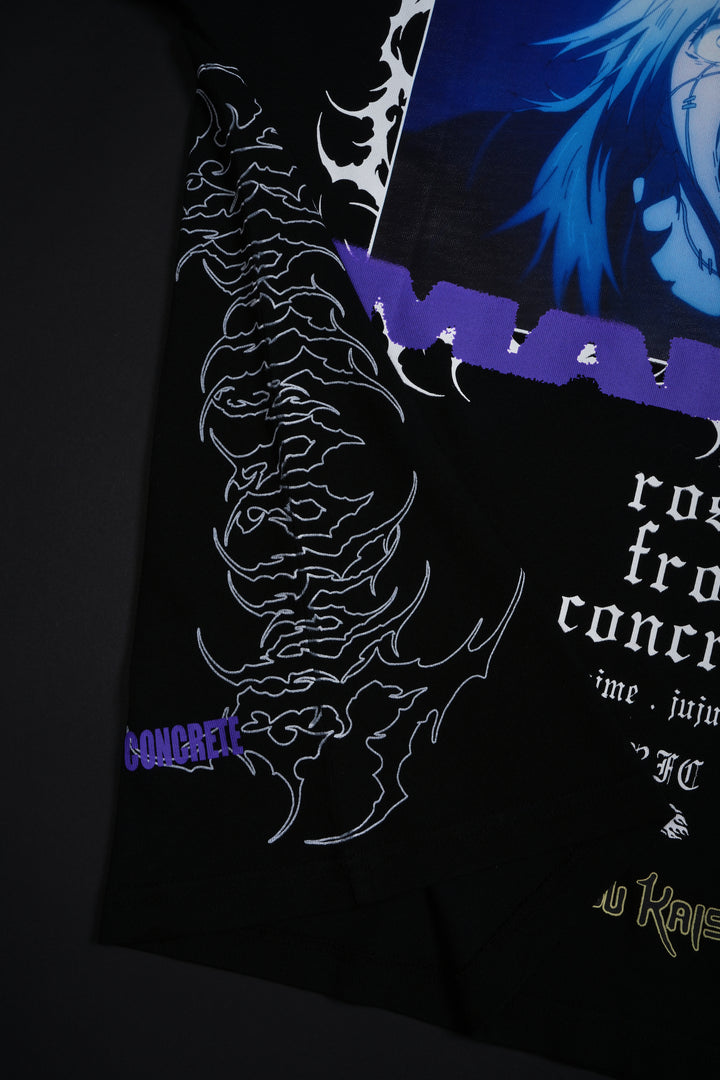 Blood And Soul American Classic Oversized Tee in Black