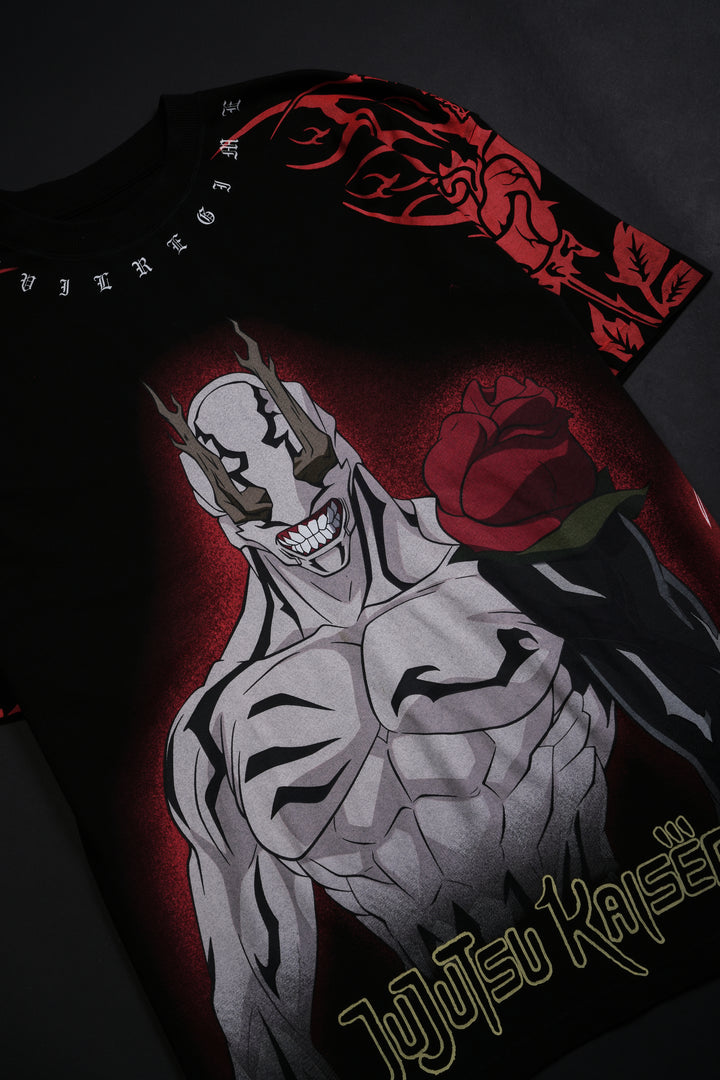 The Cursed Rose American Classic Oversized Tee in Black