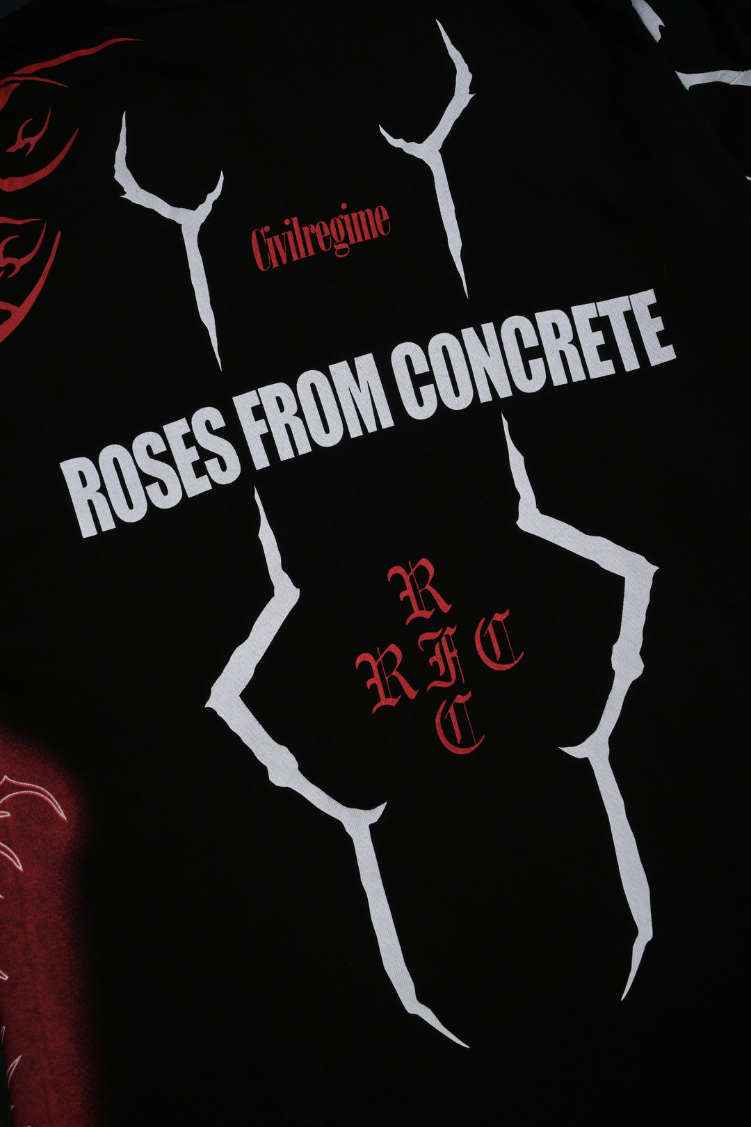 The Cursed Rose American Classic Oversized Tee in Black