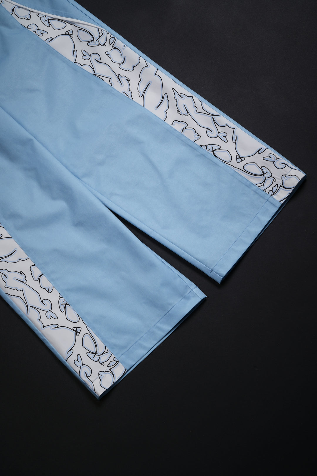 Bubble Trouble Track Pants in Pale Blue