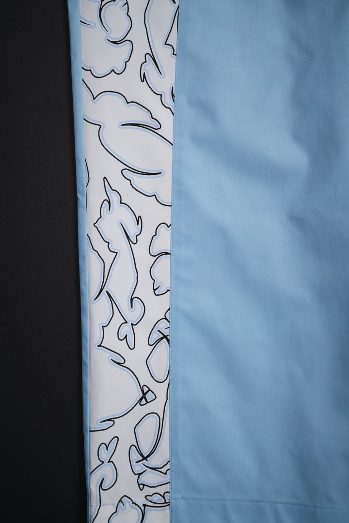 Bubble Trouble Track Pants in Pale Blue