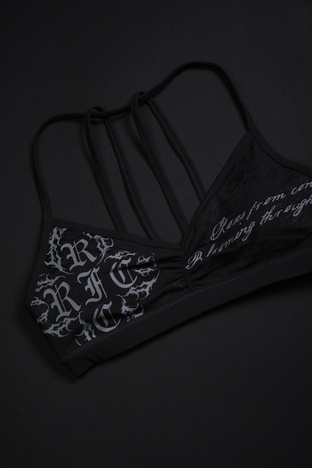 Concrete Halo Nahstia Energy Bra in Vintage Ashes