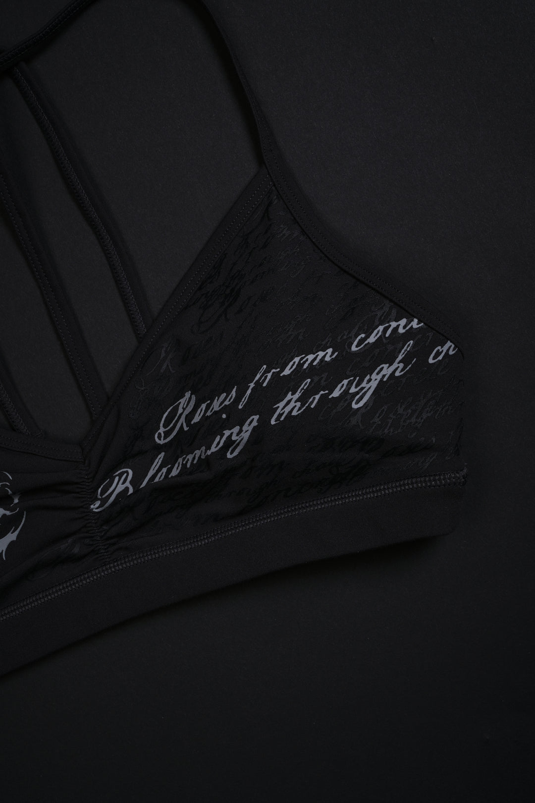 Concrete Halo Nahstia Energy Bra in Vintage Ashes