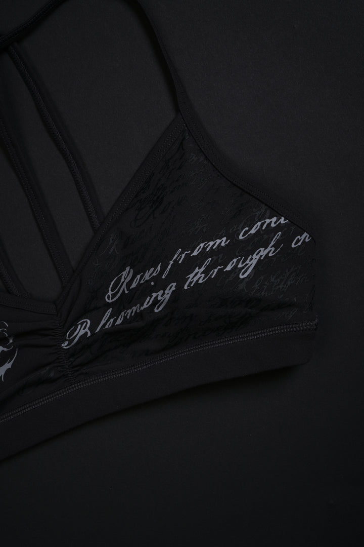 Concrete Halo Nahstia Energy Bra in Vintage Ashes