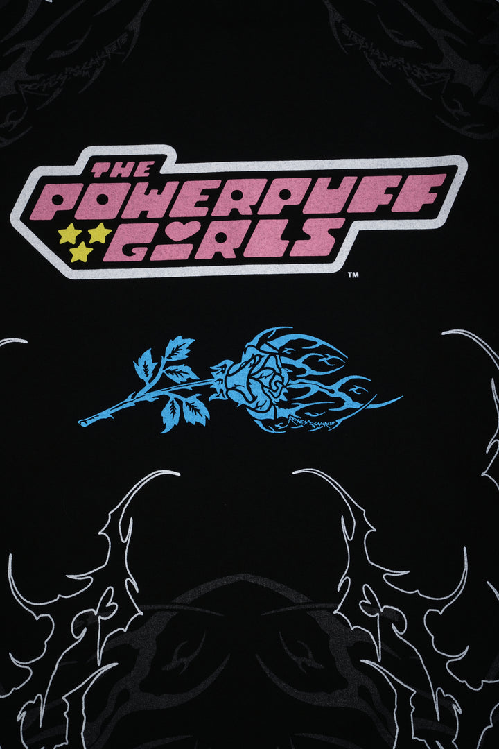 Bubble's Thorn Rush "Side By Side" 199X Oversized Tee in Black