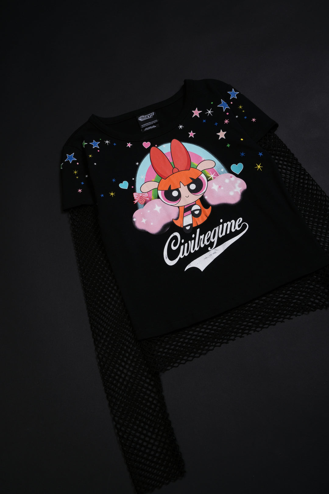 Boss Baby Hellveil Mesh Twofer in Black