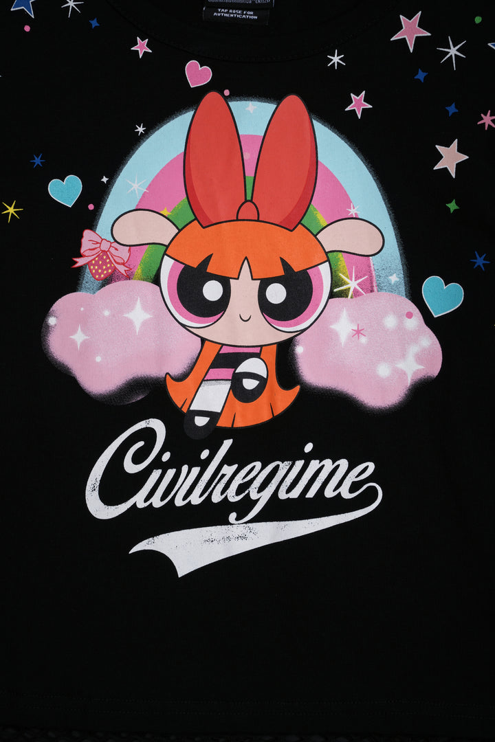 Boss Baby Hellveil Mesh Twofer in Black