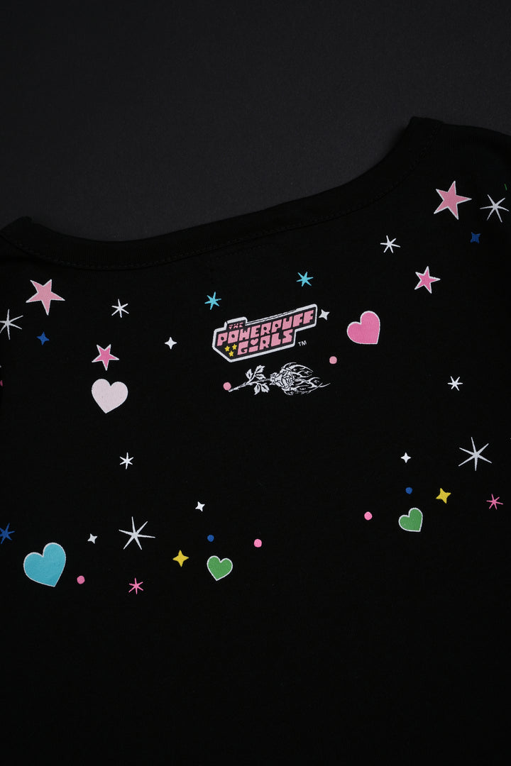 Boss Baby Hellveil Mesh Twofer in Black