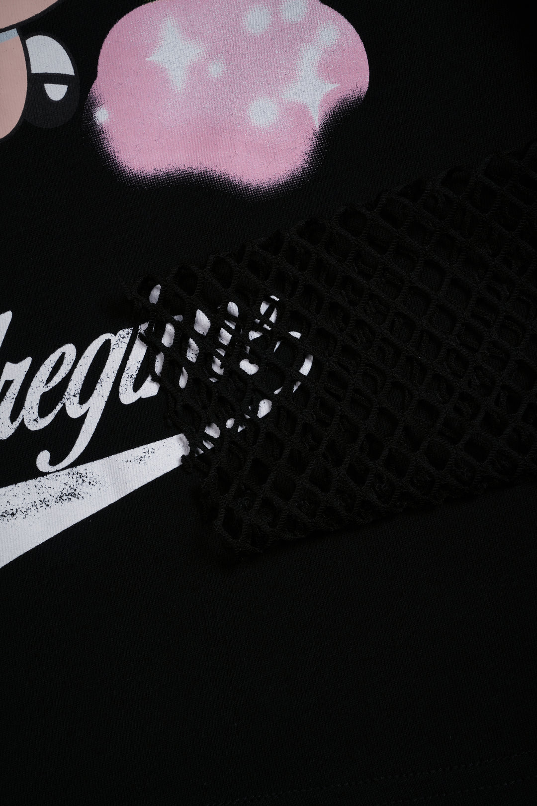 Rage Baby Hellveil Mesh Twofer in Black