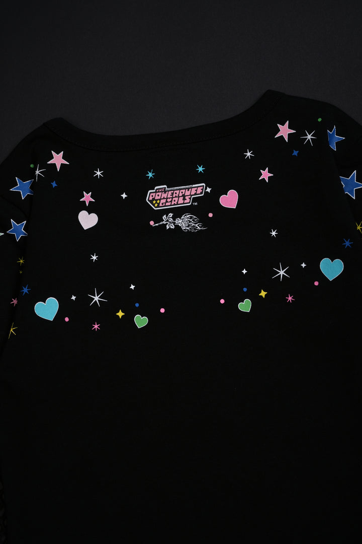 Cry Baby Hellveil Mesh Twofer in Black