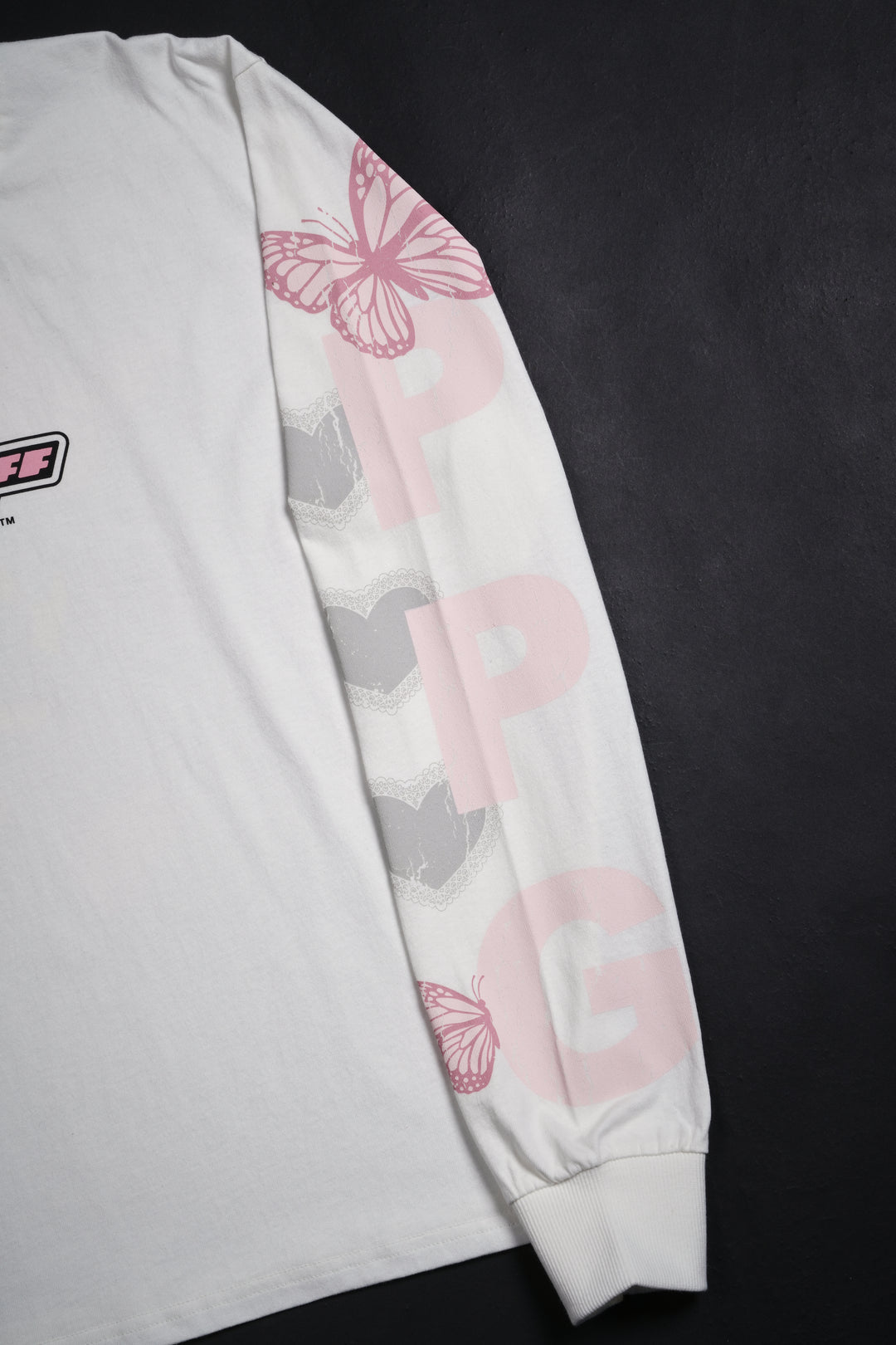 Bubbles Harmony Midnight L/S Tee in White