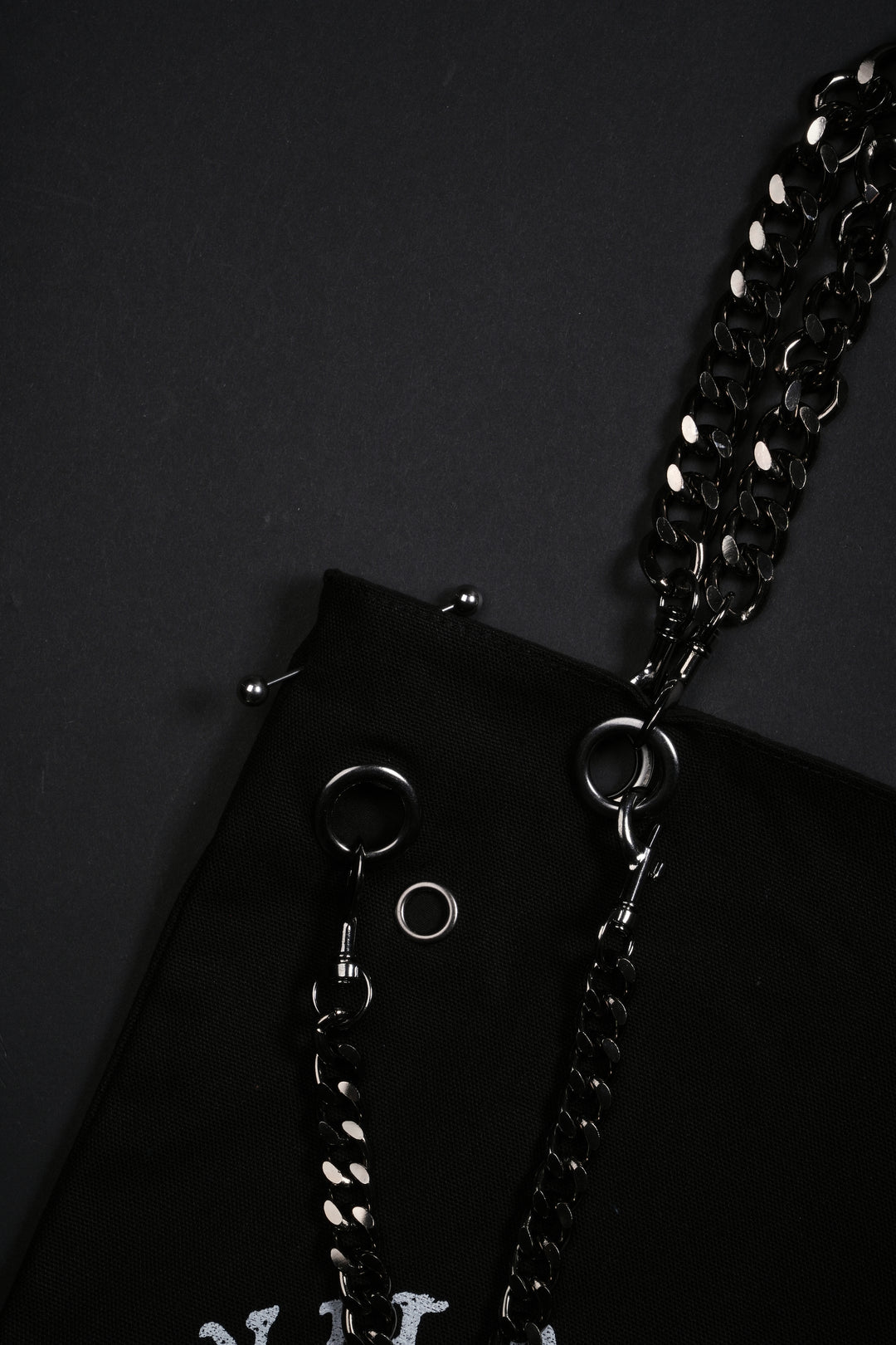 Chemical Theory Chain Tote Bag in Black