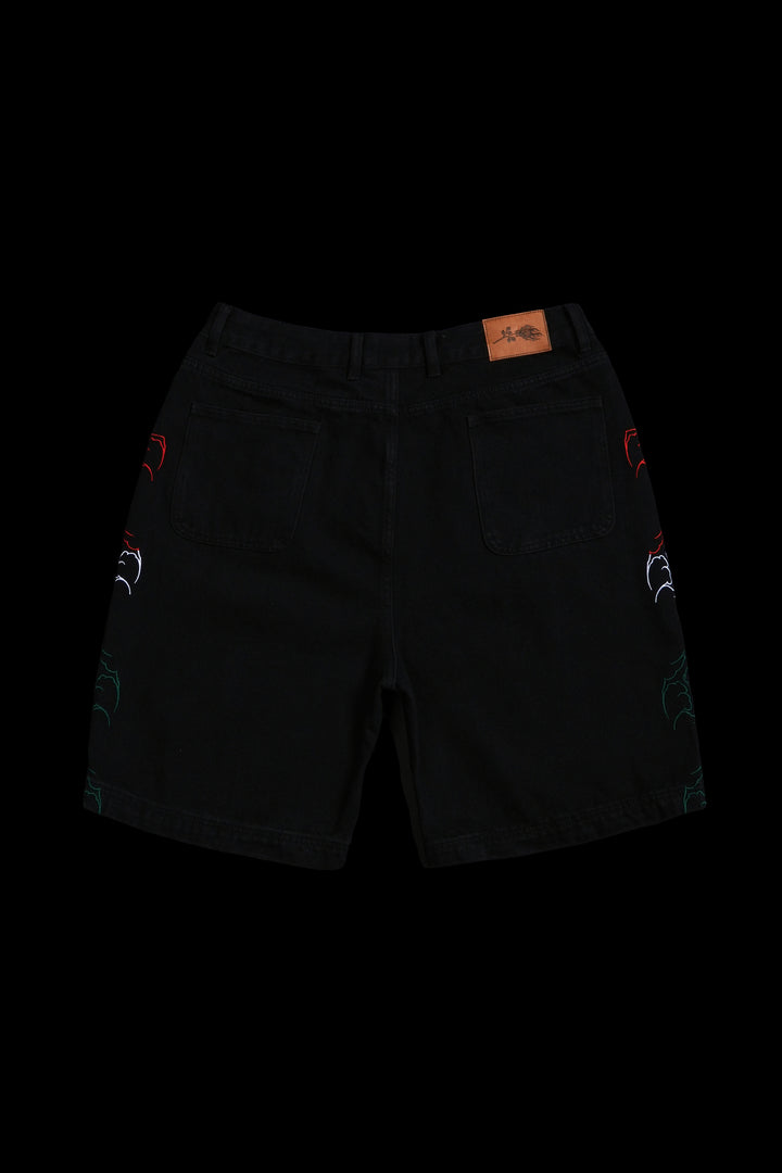 Fuego Regime Jorts in Black