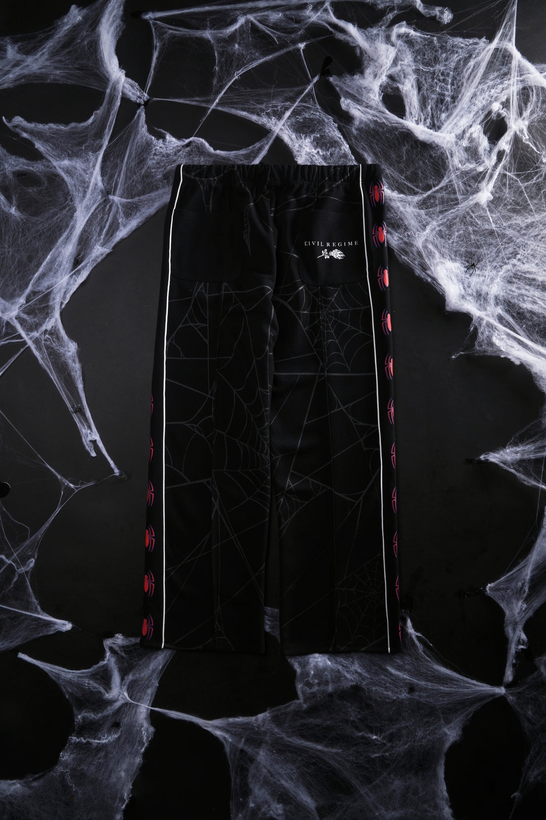 Spider Chaos Track Pants in Black