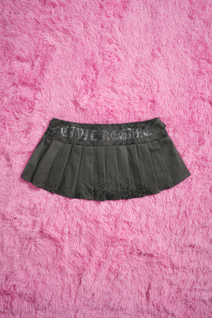 Detention Doll Mini Pleated Skirt in Black