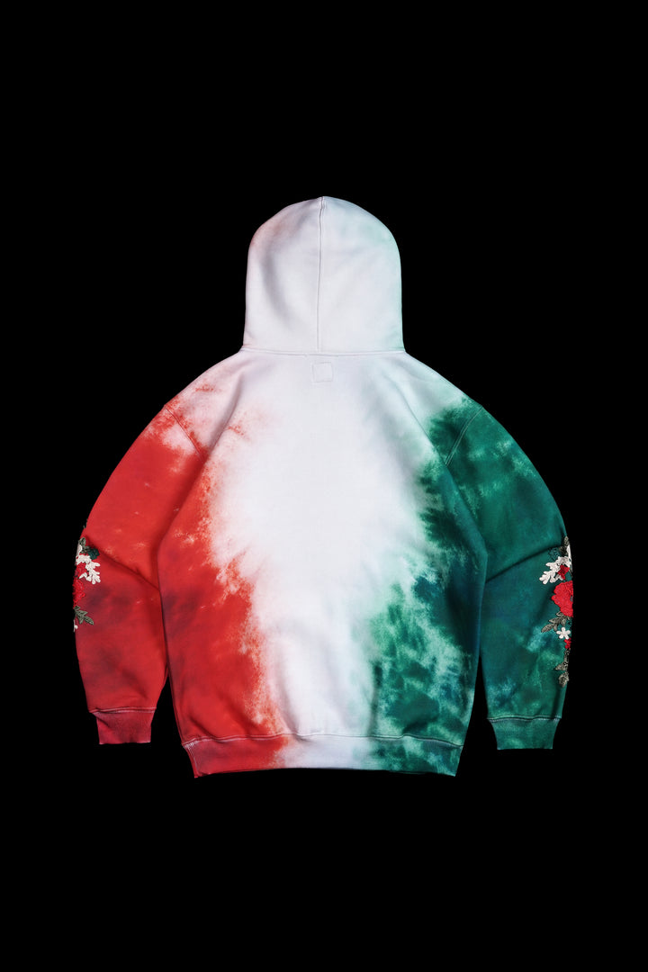 Viva La Rose Indie Classic Hoodie in Deep Green/Butter/Radiant Red
