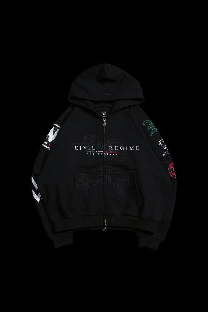 Black Rose RFC Destroy Hoodie in Black
