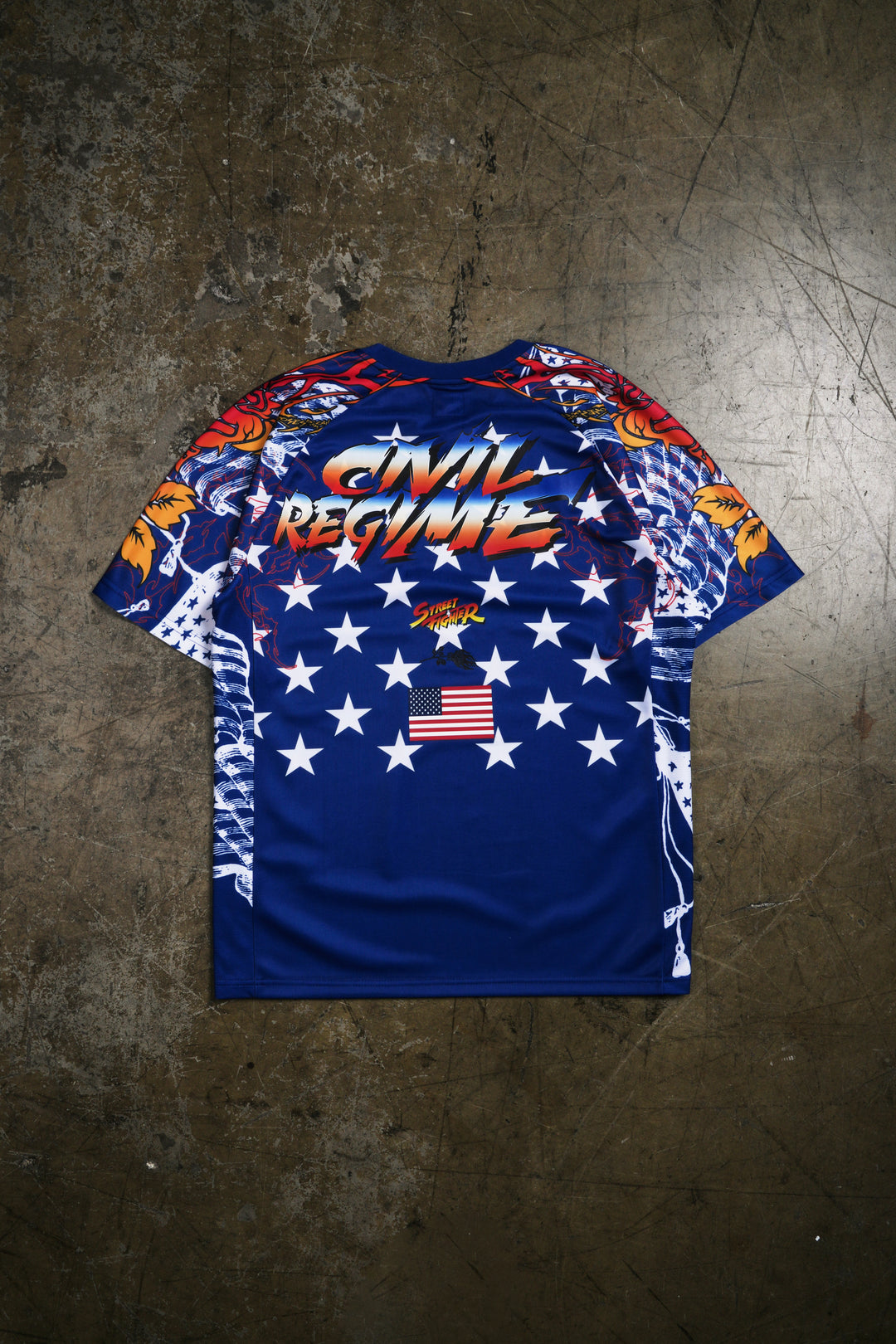 The Star Spangled Banner Classic Soccer Jersey in Blue