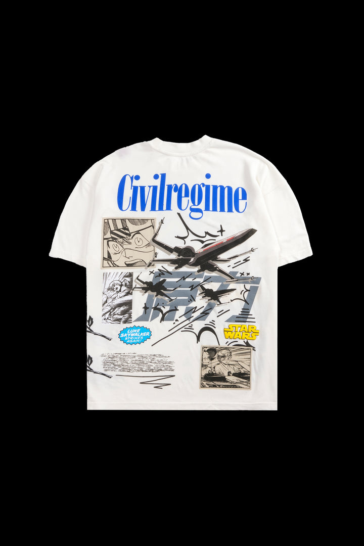 Luke Manga American Classic Oversized Tee in Butter