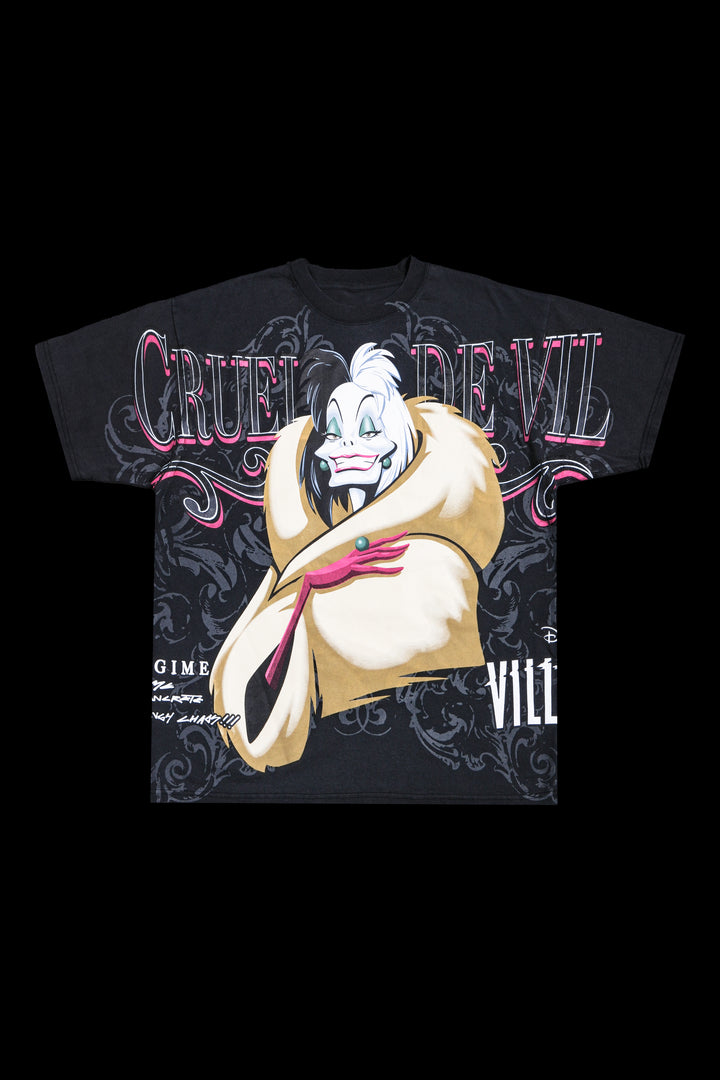 Devil Woman Boxy Tee in Vintage Black