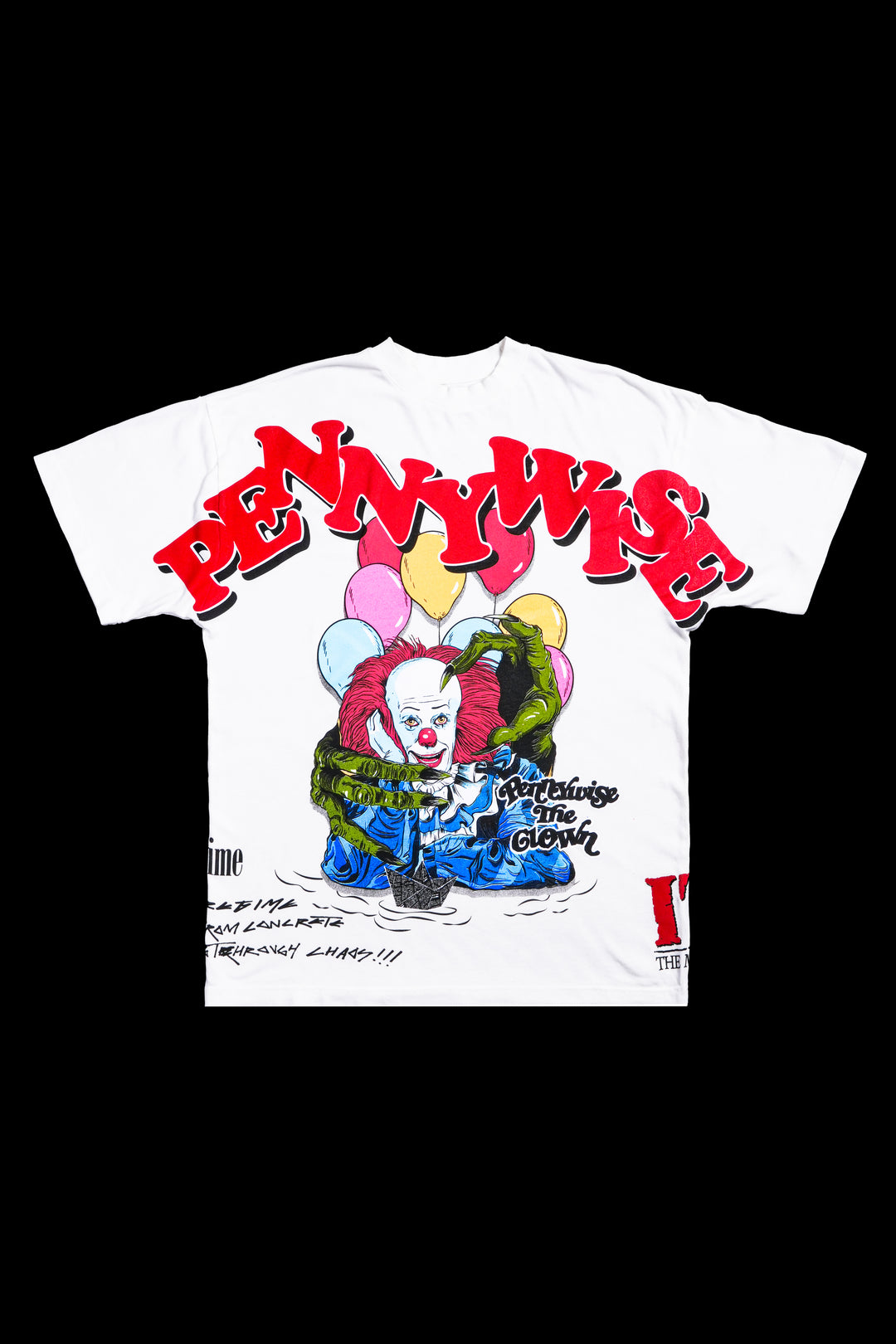 Pennywise Chaos American Classic Oversized Tee in Butter