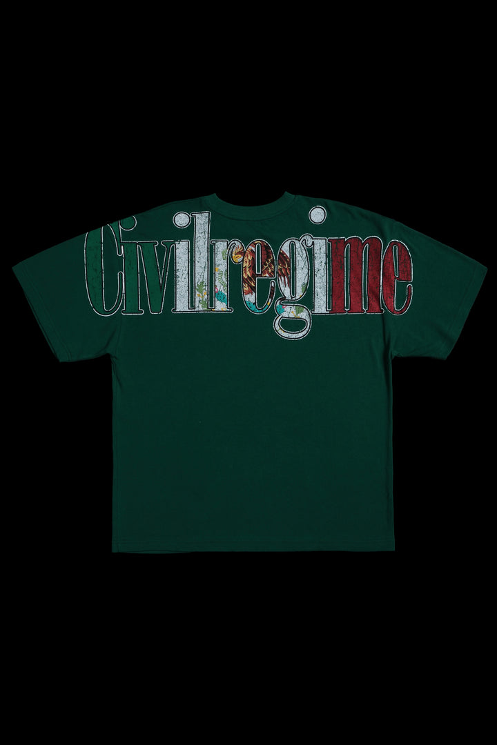 Concrete x Mexico American Classic Oversized Tee in Deep Green