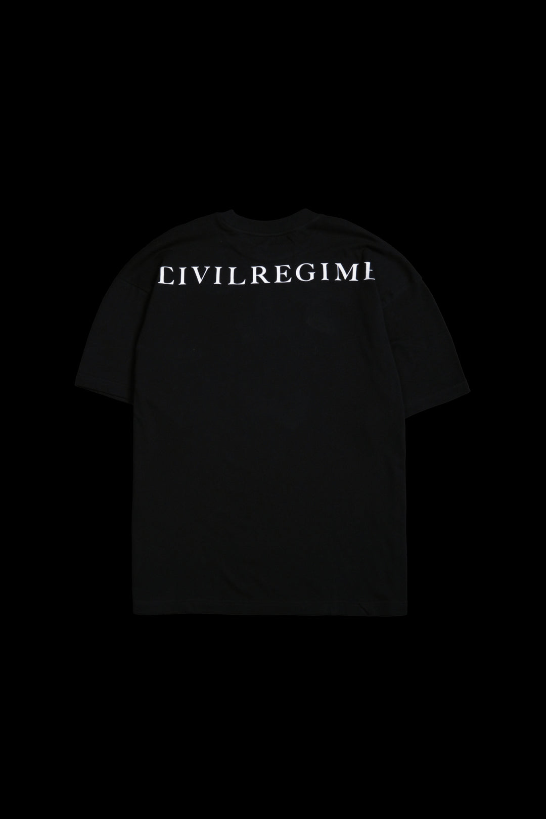 Cat Statue American Classic Oversized Tee in Black