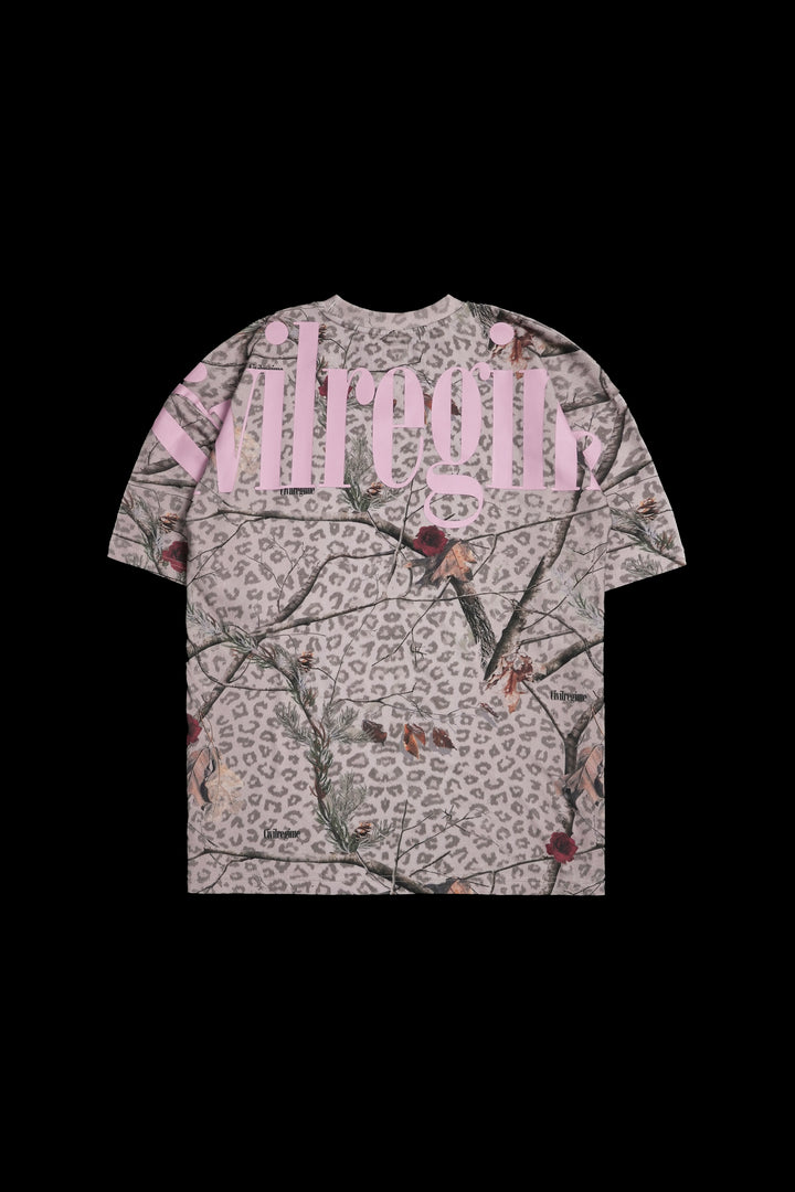 Concrete American Classic Oversized Tee in Real Leopard Camo