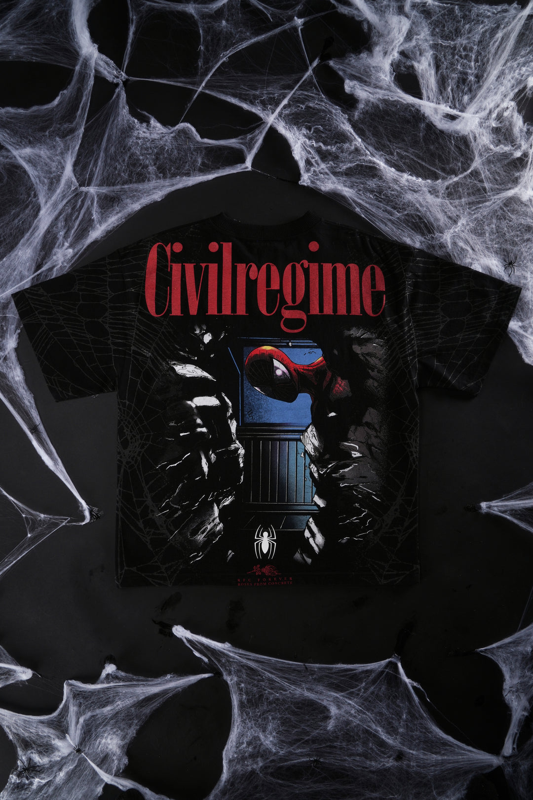 Concrete Chaos 199X Oversized Tee in Black