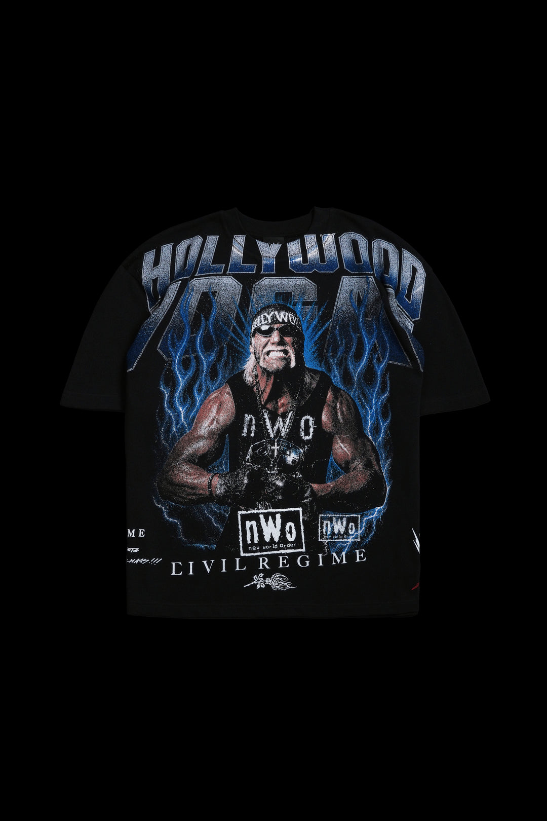 Hollywood Hogan American Classic Oversized Tee in Black