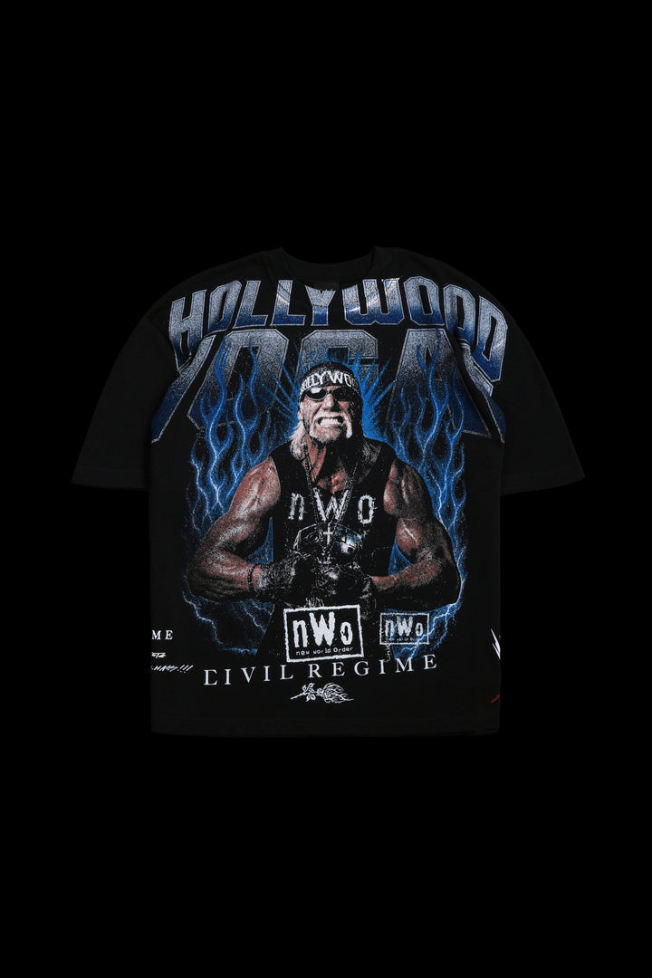 Hollywood Hogan American Classic Oversized Tee in Black