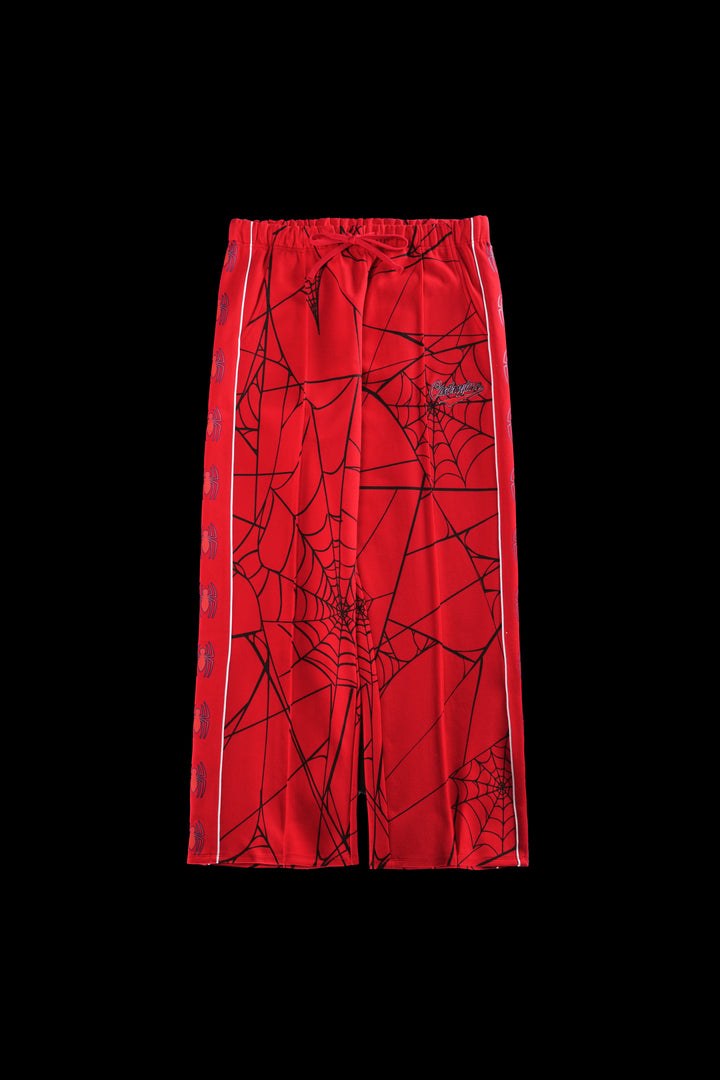Spider Chaos Track Pants in E-Red