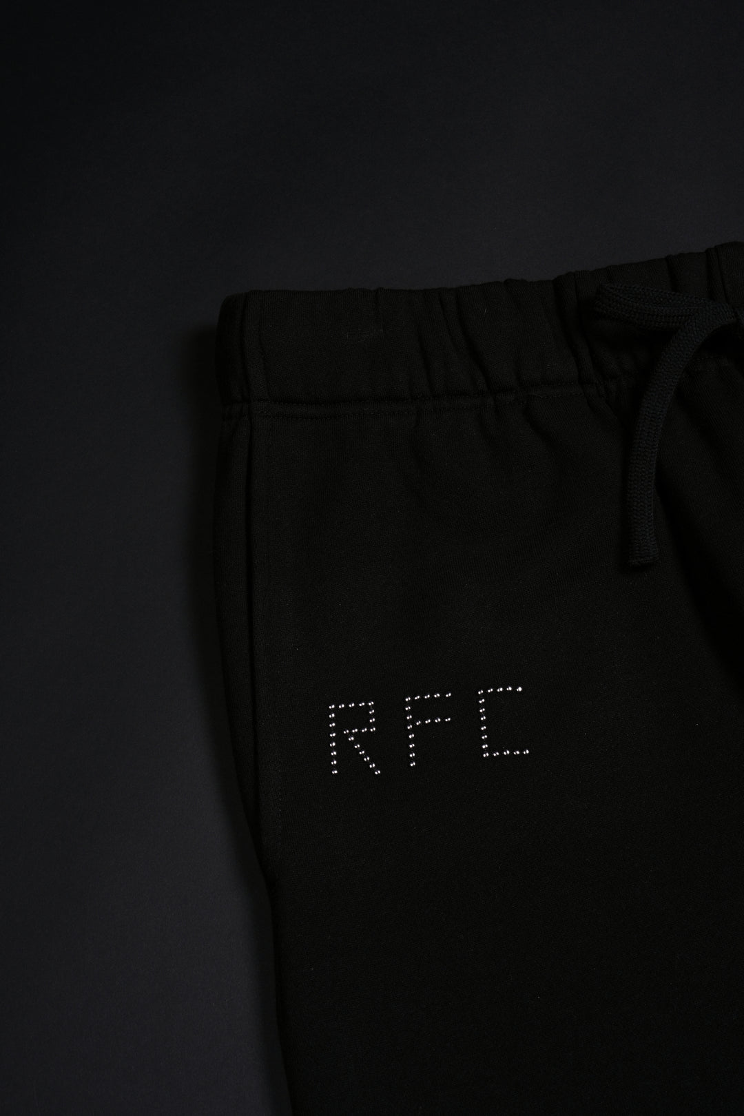 Concrete Sin Wide Leg Fleece Pants in Black