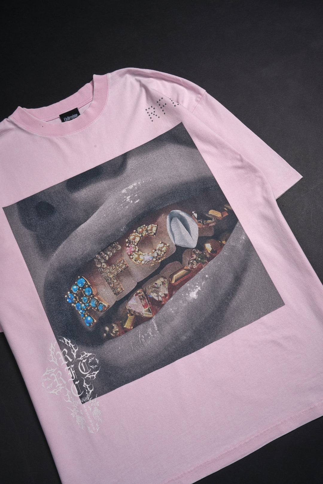 Icy Rose 199X Oversized Tee in Baby Pink Sun Wash