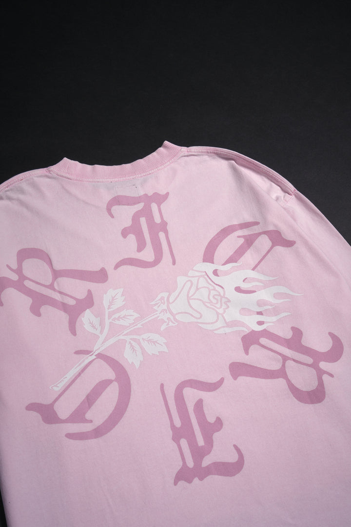 Icy Rose 199X Oversized Tee in Baby Pink Sun Wash