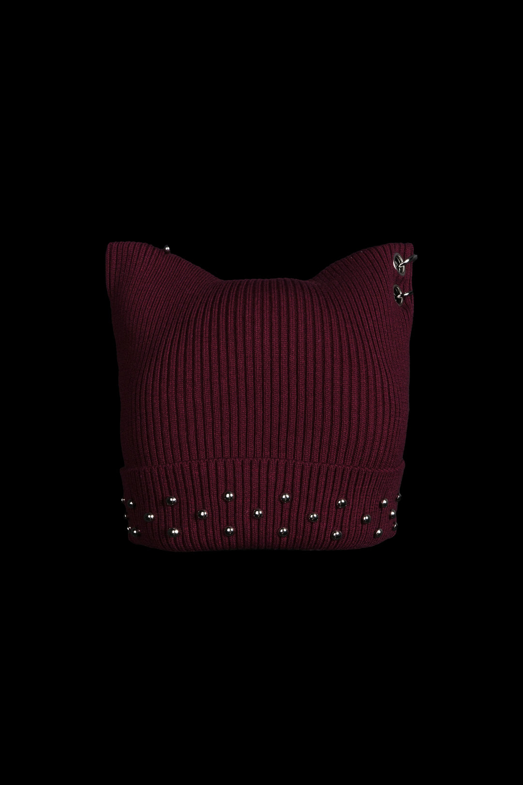 Eradicate Horns Beanie in Oxblood