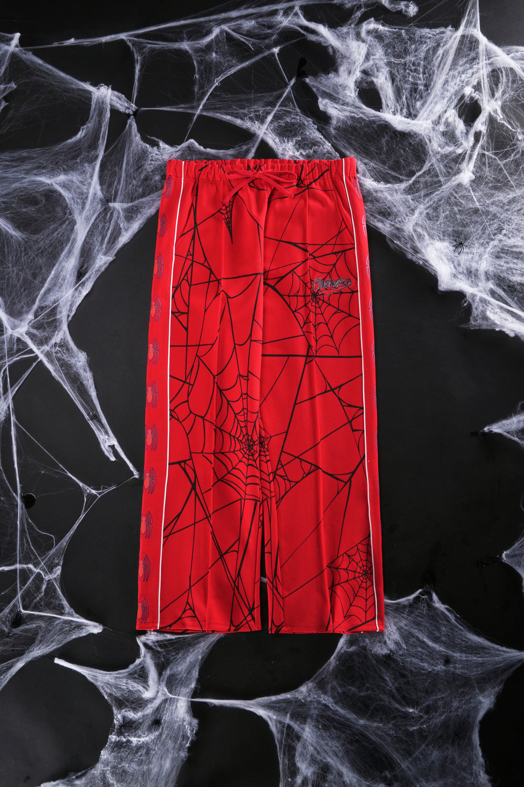 Spider Chaos Track Pants in E-Red
