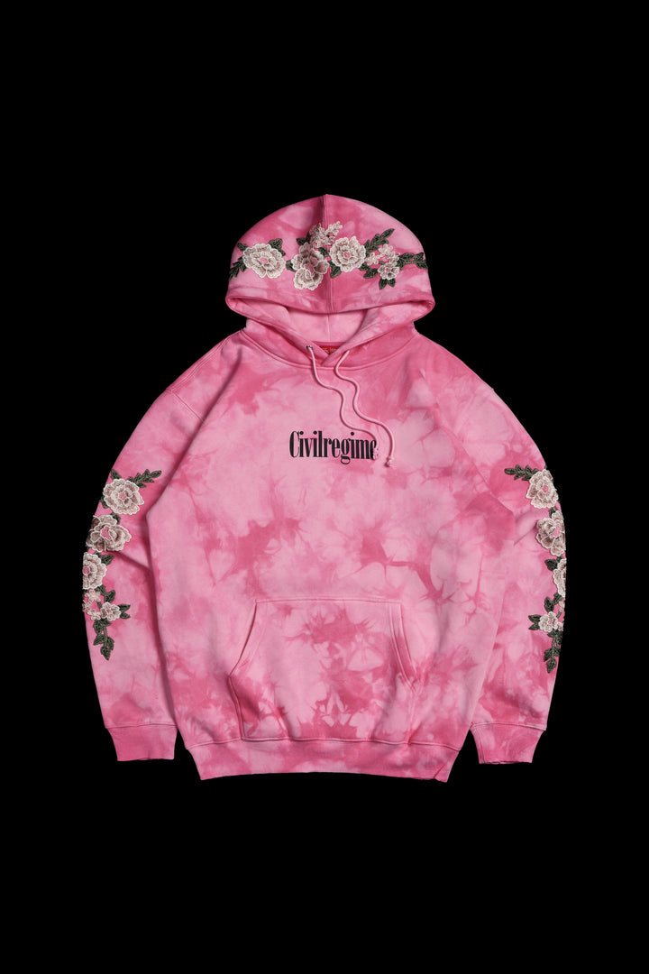 Minnie Cozy Hoodie in Baby Pink Marble Wash