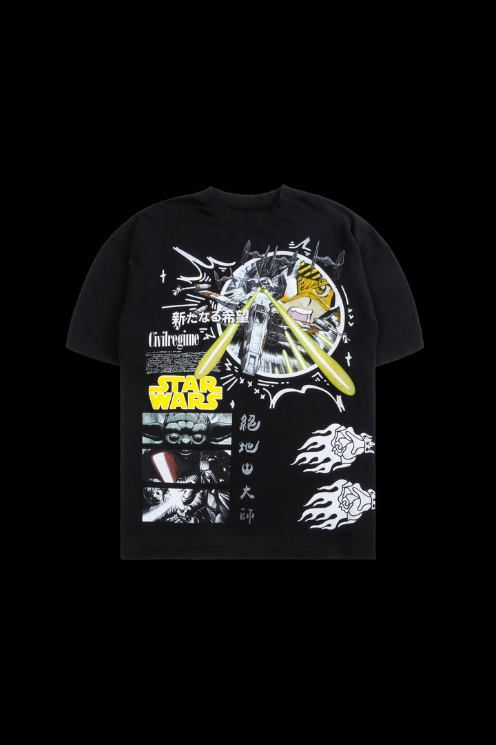 Luke Manga American Classic Oversized Tee in Black