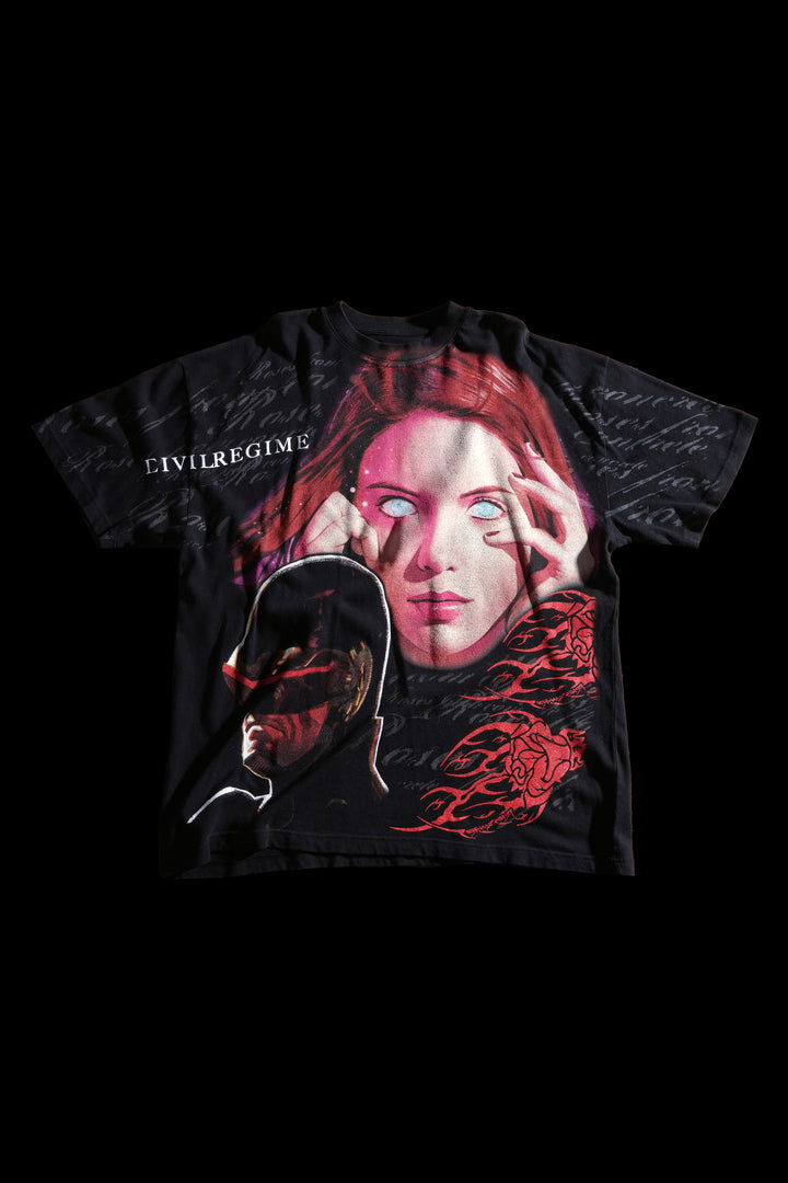 Eternal Sage American Classic Oversized Tee in Black