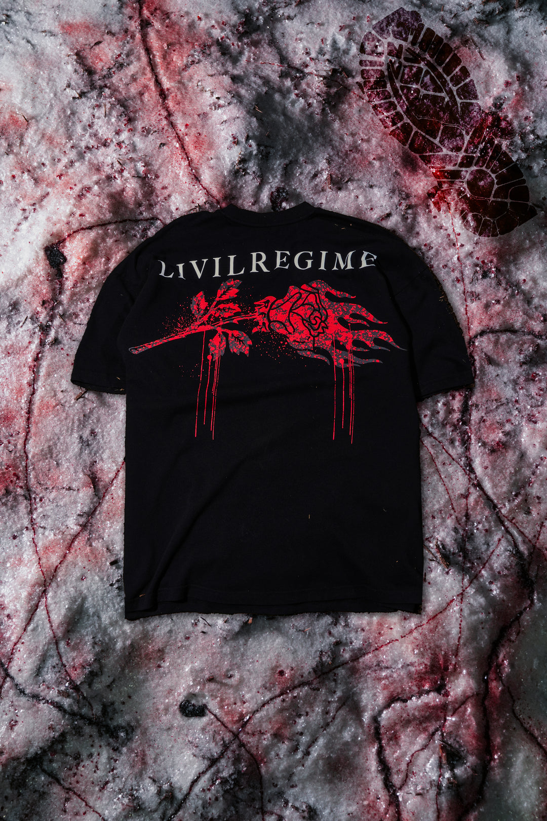 Jason Vorhees American Classic Oversized Tee in Black